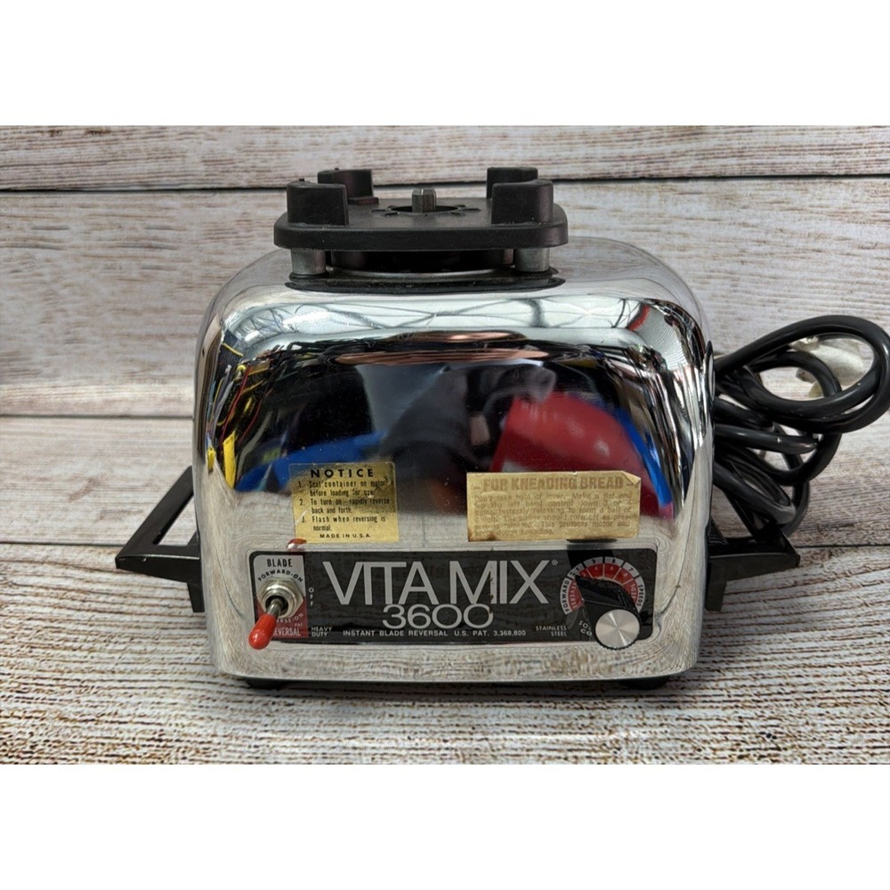 VitaMix 3600 479029 Stainless Steel Industrial Blender Motor Base ONLY Used